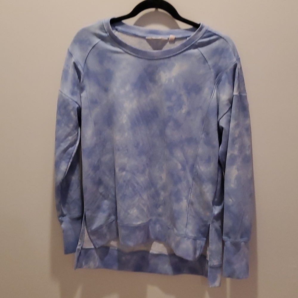 Earth Yoga Blue Tie dye Sweatshirt Size Medium